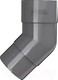 Миниатюра изображения товара Колено трубы водосточной Технониколь ПВХ 108 градусов / 519641 (серый)