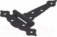 Миниатюра изображения товара Петля дверная Domax ZTО 125 С 125x40x160x2,5 / 892001 (черный)