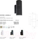 Миниатюра изображения товара Бра уличное Arte Lamp Sonaglio A3302AL-2GY