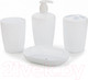 Миниатюра изображения товара Набор аксессуаров для ванной Berossi Aqua АС 22101000 (белый)