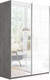 Миниатюра изображения товара Шкаф-купе ТриЯ Траст СШК 2.160.80-13.15 2-х дверный (бетон/зеркало/стекло белый глянец)