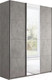 Миниатюра изображения товара Шкаф-купе ТриЯ Траст СШК 2.180.60-11.13.11 3-х дверный (бетон/бетон/зеркало/бетон)