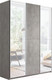 Миниатюра изображения товара Шкаф-купе ТриЯ Траст СШК 2.180.60-13.11.13 3-х дверный (бетон/зеркало/бетон/зеркало)