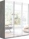 Миниатюра изображения товара Шкаф-купе ТриЯ Траст СШК 2.210.70-13.13.13 3-х дверный (бетон/зеркало/зеркало/зеркало)