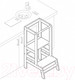 Миниатюра изображения товара Башня помощника Polini Kids Step / 0003105-04 (белый)