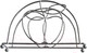Миниатюра изображения товара Салфетница Мультидом Яблоко-2 / AN52-67