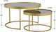 Миниатюра изображения товара Комплект журнальных столиков Калифорния мебель Джуан 550/750 (неро/золото)