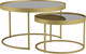 Миниатюра изображения товара Комплект журнальных столиков Калифорния мебель Джуан 550/750 (неро/золото)