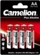 Миниатюра изображения товара Комплект батареек Camelion LR6 Plus Alkaline BL-4 / LR6-BP4