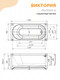 Миниатюра изображения товара Ванна акриловая Radomir Виктория 150x70 / 2-01-0-0-0-250