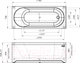 Миниатюра изображения товара Ванна акриловая Radomir Виктория 170x70 / 2-01-0-0-0-245