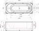 Миниатюра изображения товара Ванна акриловая Radomir Виктория 180x70 / 2-01-0-0-0-243