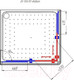 Миниатюра изображения товара Душевой уголок Radomir 100x110 L / 1-03-6-1-0-1231 (матовое стекло)
