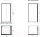 Миниатюра изображения товара Душевой уголок Radomir 90x100 L / 1-03-6-1-0-1211 (прозрачное стекло)