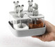 Миниатюра изображения товара Набор емкостей для хранения Qualy Mouse Seasoning / QL10366-CL-GY (4шт)