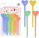Миниатюра изображения товара Набор шпажек для канапе Мультидом Сердечки / МГ76-67 (20шт)