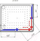 Миниатюра изображения товара Душевой уголок Radomir 90x110 R / 1-03-6-2-0-1220 (прозрачное стекло)
