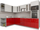 Миниатюра изображения товара Кухонный гарнитур Интерлиния Мила Gloss 1.88x3.0 левая (белый/красный)