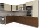 Миниатюра изображения товара Кухонный гарнитур Интерлиния Мила Gloss 1.88x3.2 левая (ваниль/шоколад)