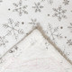 Миниатюра изображения товара Плед Этель Серебряные снежинки / 7155689 (150х200, корал-флис)