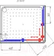 Миниатюра изображения товара Душевой уголок Radomir 90x110 / 1-09-1-0-0-1221 (матовое стекло)