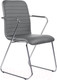 Миниатюра изображения товара Стул офисный Brabix Visit CF-101 / 532561 (хром/экокожа темно-серая)