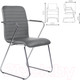 Миниатюра изображения товара Стул офисный Brabix Visit CF-101 / 532561 (хром/экокожа темно-серая)