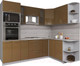 Миниатюра изображения товара Кухонный гарнитур Интерлиния Мила Gloss 1.68x2.4 правая (капучино)