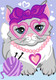 Миниатюра изображения товара Картина по номерам Lori Гламурная кошечка / Ркн-069
