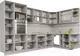 Миниатюра изображения товара Кухонный гарнитур Interline Мила Gloss 1.88x3.4 правая (бордовый/черный)