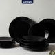 Миниатюра изображения товара Набор тарелок Luminarc Harena Black N5162 (18шт)