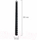 Миниатюра изображения товара Пружины для переплета Brauberg 14мм / 530917 (100шт, черный)