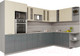 Миниатюра изображения товара Кухонный гарнитур Интерлиния Мила Gloss 1.88x3.4 правая (ваниль/асфальт)