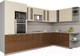 Миниатюра изображения товара Кухонный гарнитур Интерлиния Мила Gloss 1.88x3.4 правая (ваниль/шоколад)