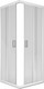Миниатюра изображения товара Душевой уголок МетаКам Universal 80x80 / KKS_011748 (белый, прозрачное стекло)