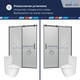 Миниатюра изображения товара Душевая дверь RGW TO-14B / 02071412-14
