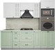 Миниатюра изображения товара Кухонный гарнитур Интерлиния Мила Деко 2.3 (белый/мята/опал светлый)