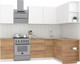 Миниатюра изображения товара Кухонный гарнитур Интермебель Микс Топ-15 2x1.6м правая (белый премиум/дуб крафт золотой/венато)