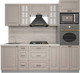 Миниатюра изображения товара Кухонный гарнитур Интерлиния Мила Деко 2.3 (луна/луна/травертин серый)