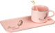Миниатюра изображения товара Чашка с блюдцем DomiNado TEA-02 (розовый)