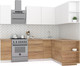 Миниатюра изображения товара Кухонный гарнитур Интермебель Микс Топ-17 1.9x1.7м правая (белый премиум/дуб крафт золотой/венато)
