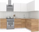 Миниатюра изображения товара Кухонный гарнитур Интермебель Микс Топ-28 2x1.72м правая (белый премиум/дуб крафт золотой/венато)