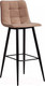 Миниатюра изображения товара Стул барный Tetchair Chilly 50x44x104 (ткань/металл, бежевый/черный)