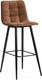 Миниатюра изображения товара Стул барный Tetchair Chilly 50x44x104 ткань/металл (коричневый/черный)