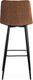 Миниатюра изображения товара Стул барный Tetchair Chilly 50x44x104 ткань/металл (коричневый/черный)