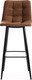 Миниатюра изображения товара Стул барный Tetchair Chilly 50x44x104 ткань/металл (коричневый/черный)