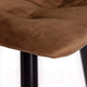 Миниатюра изображения товара Стул барный Tetchair Chilly 50x44x104 ткань/металл (коричневый/черный)