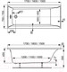 Миниатюра изображения товара Ванна акриловая VagnerPlast Veronela 170x75 / VPBA170VEA2X-04 (с каркасом)