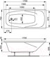 Миниатюра изображения товара Ванна акриловая VagnerPlast Aronia 170x75 / VPBA170ARN2X-04 (с каркасом)