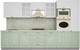 Миниатюра изображения товара Кухонный гарнитур Интерлиния Мила Деко 3.4 (белый/мята/опал светлый)